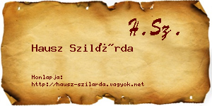 Hausz Szilárda névjegykártya
